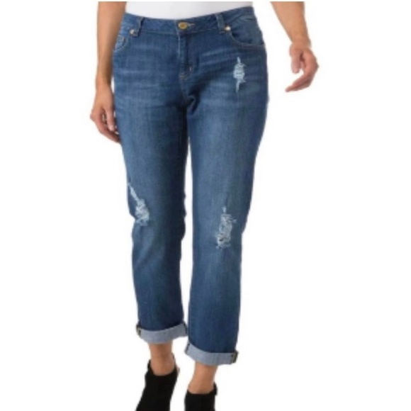 MICHAEL KORS Distressed Mid-rise Dillon Relaxed Jeans - Picture 2 of 10